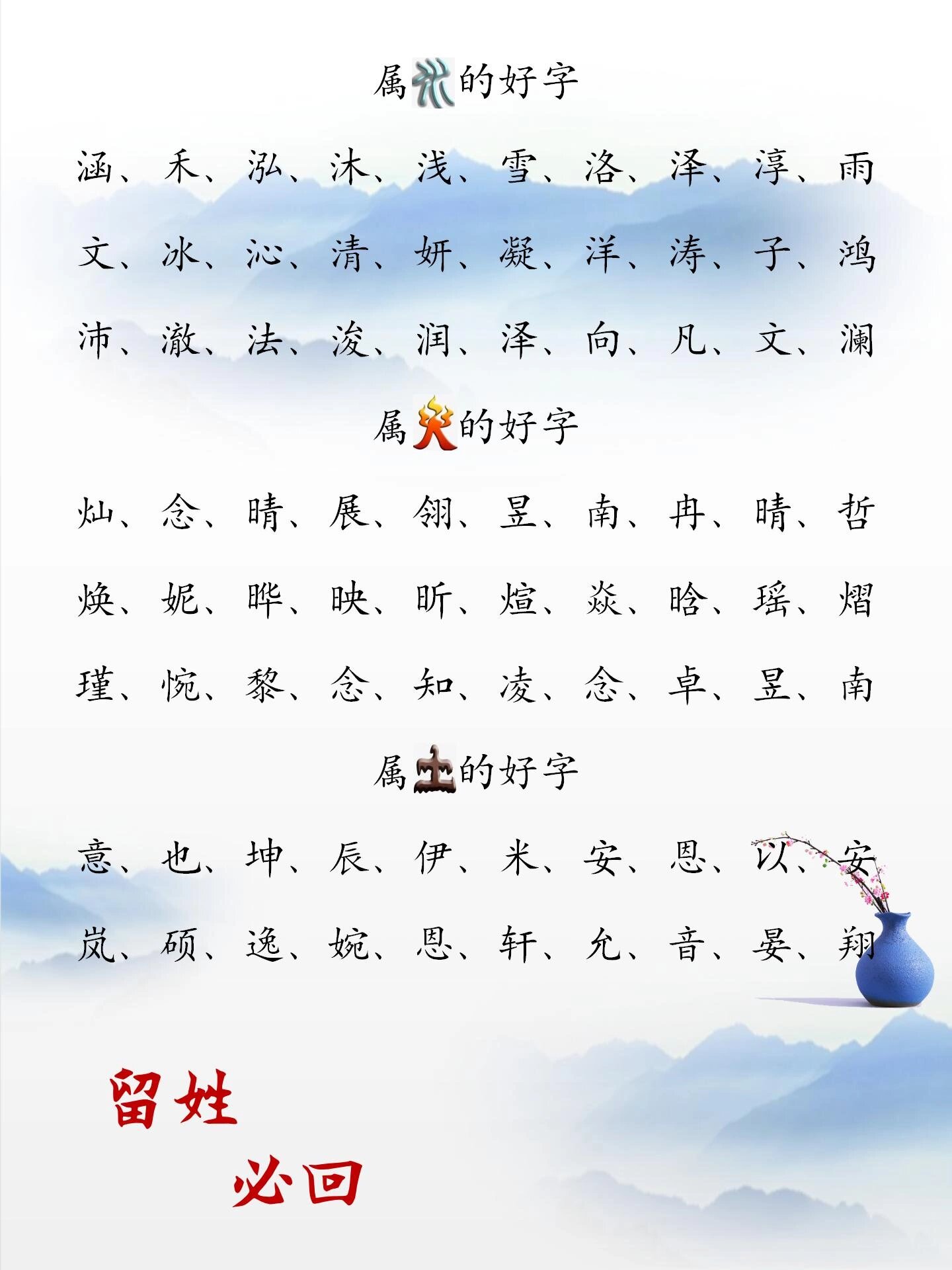 景字五行