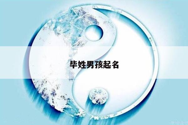 毕姓男孩起名