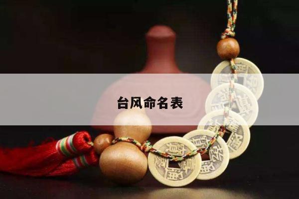 台风命名表