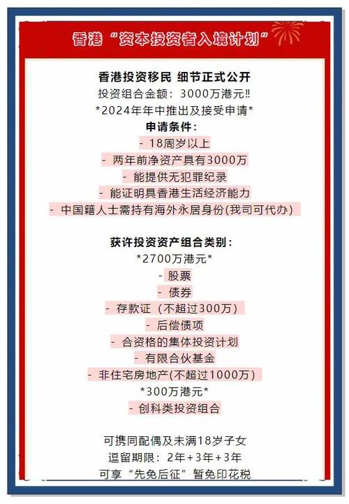 2024香港投资移民最新政策,香港投资移民新政策2021